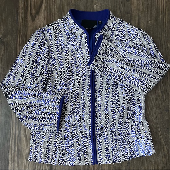 Carlisle Jackets & Blazers - Carlisle Bluish Purple Sequin Evening Blazer Jacket